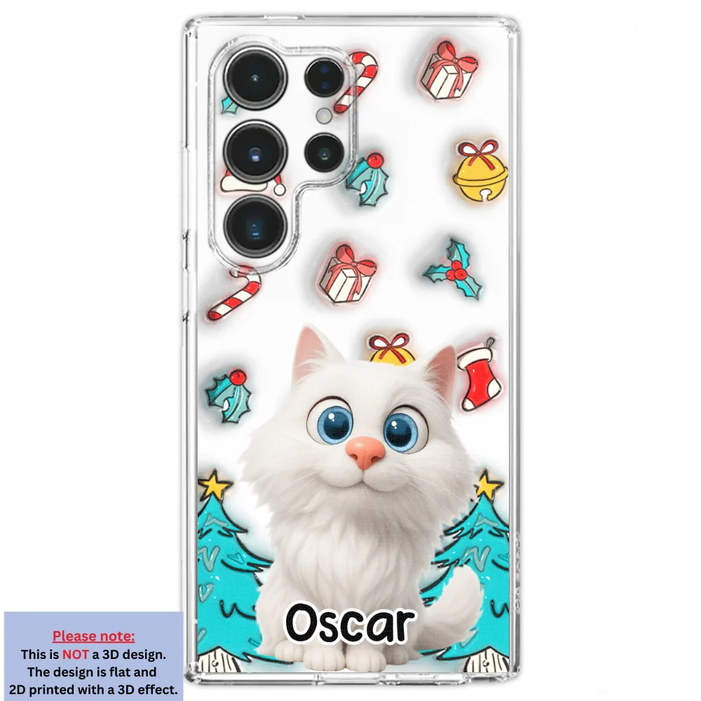 Santa Is Coming For Cats - Personalized Custom 3D Inflated Effect Phone Case - Image 27