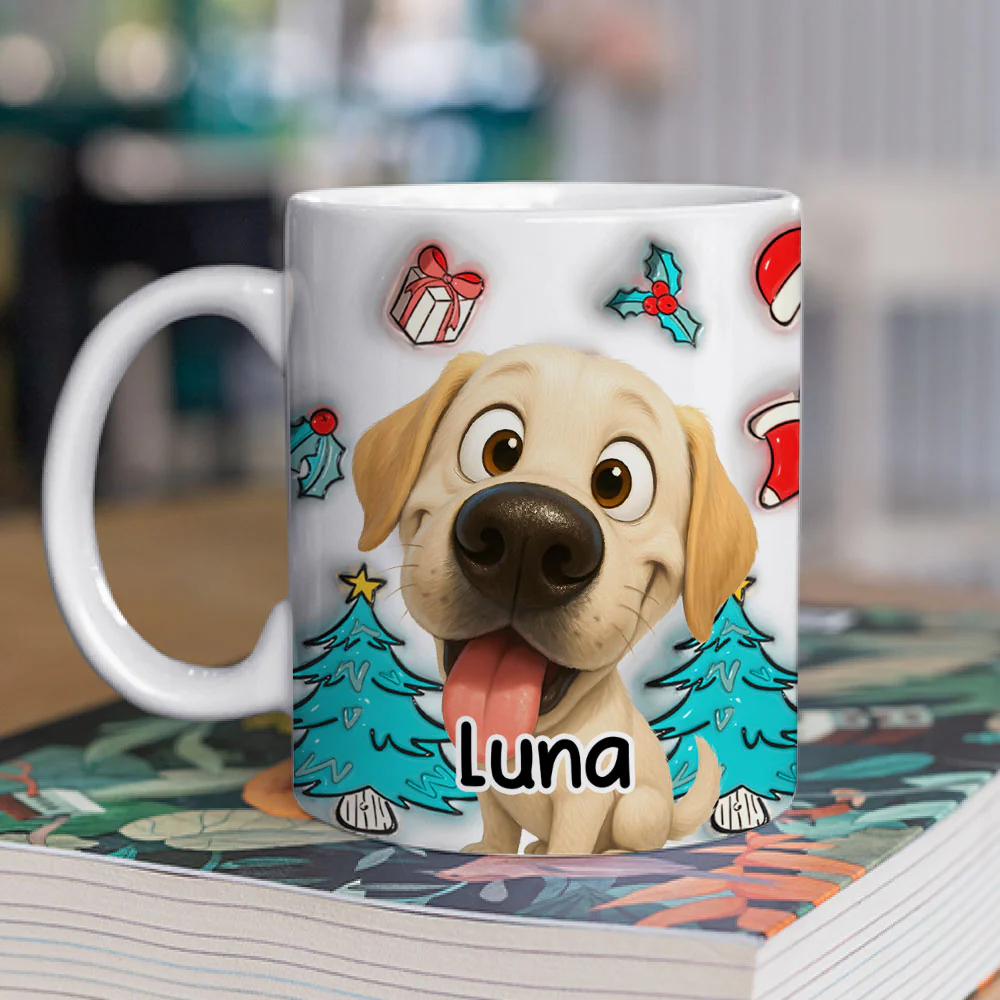 Santa Is Coming Now - Personalized Custom 3D Inflated Effect Mug - Image 2
