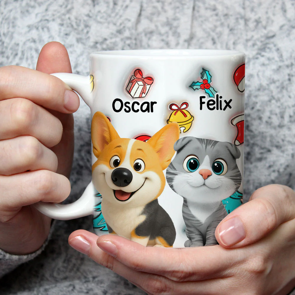 Santa Is Coming Now - Personalized Custom 3D Inflated Effect Mug - Image 3