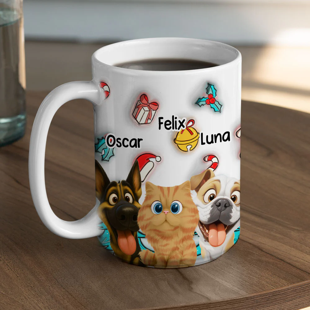 Santa Is Coming Now - Personalized Custom 3D Inflated Effect Mug - Image 5