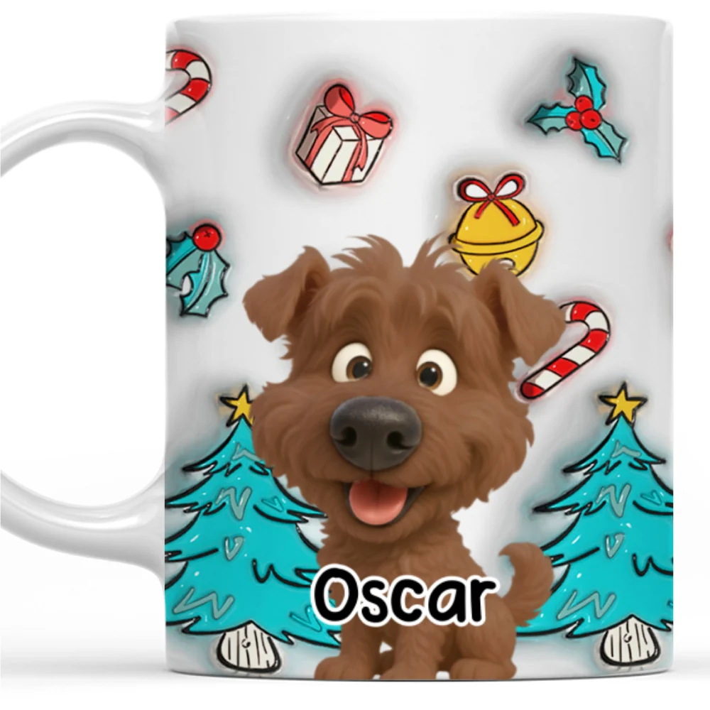 Santa Is Coming - Personalized Custom 3D Inflated Effect Mug - Image 7
