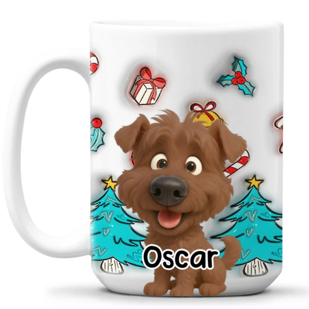 Santa Is Coming - Personalized Custom 3D Inflated Effect Mug - Image 8