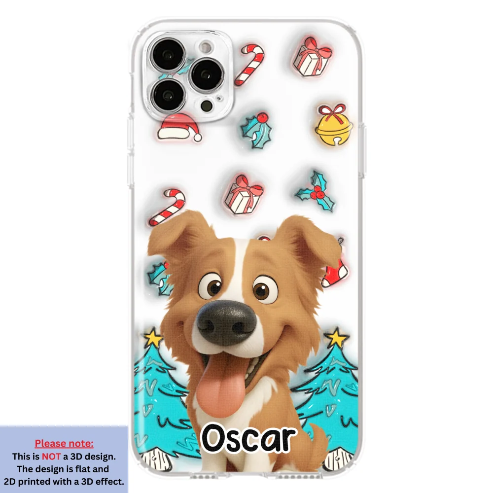 Santa Is Coming - Personalized Custom 3D Inflated Effect Phone Case - Image 14