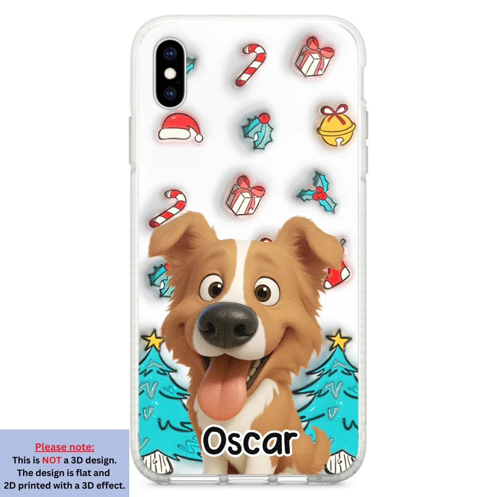 Santa Is Coming - Personalized Custom 3D Inflated Effect Phone Case - Image 22
