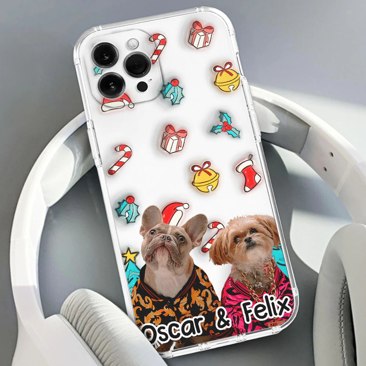 Santa Is Coming Photo - Personalized Custom 3D Inflated Effect Phone Case - Image 3
