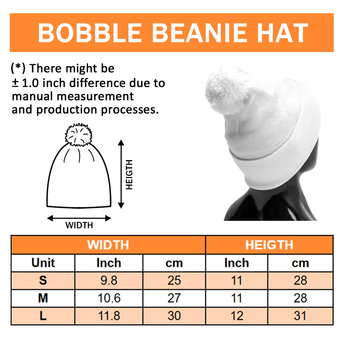 Santa Is Coming To Them - Personalized Custom Bobble Beanie Hat - Image 5