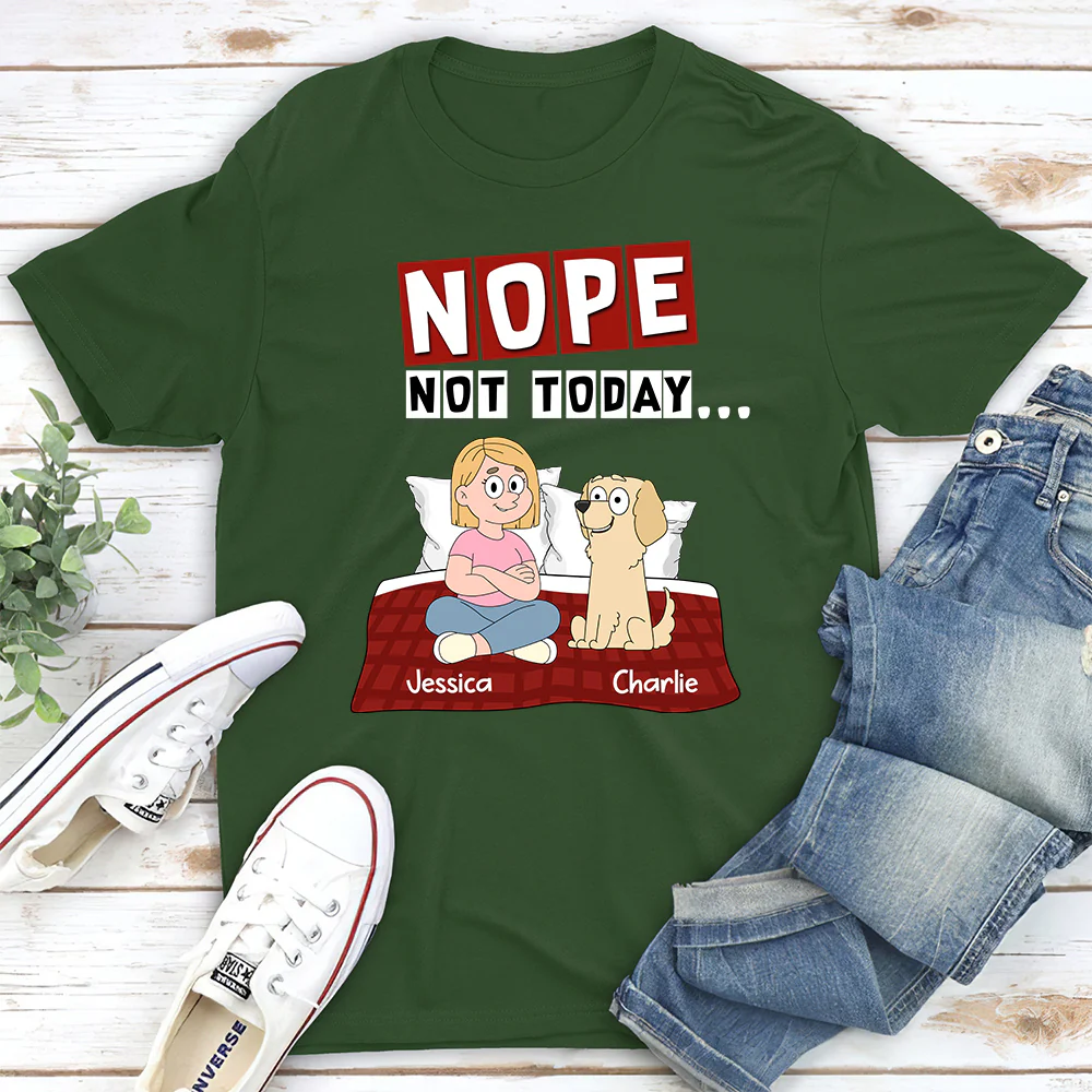 Saying No - Personalized Custom Unisex T-shirt - Image 2