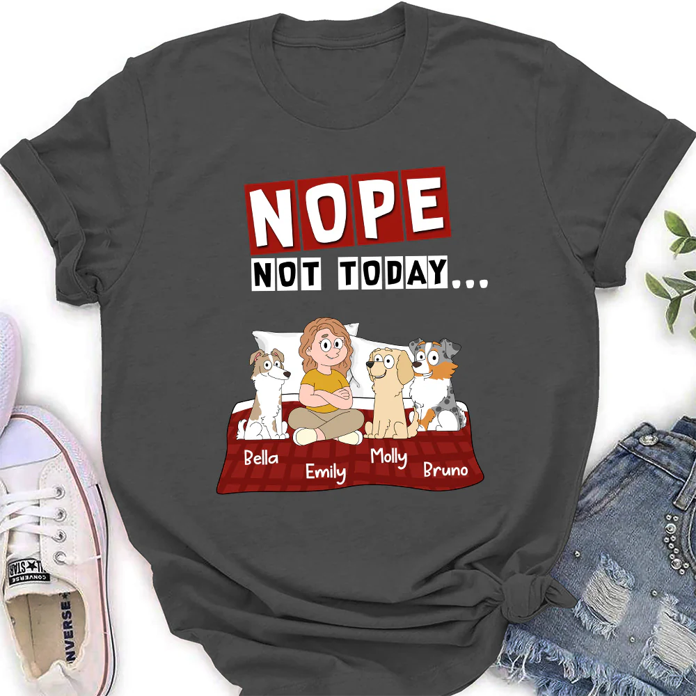 Saying No - Personalized Custom Women's T-shirt - Image 2