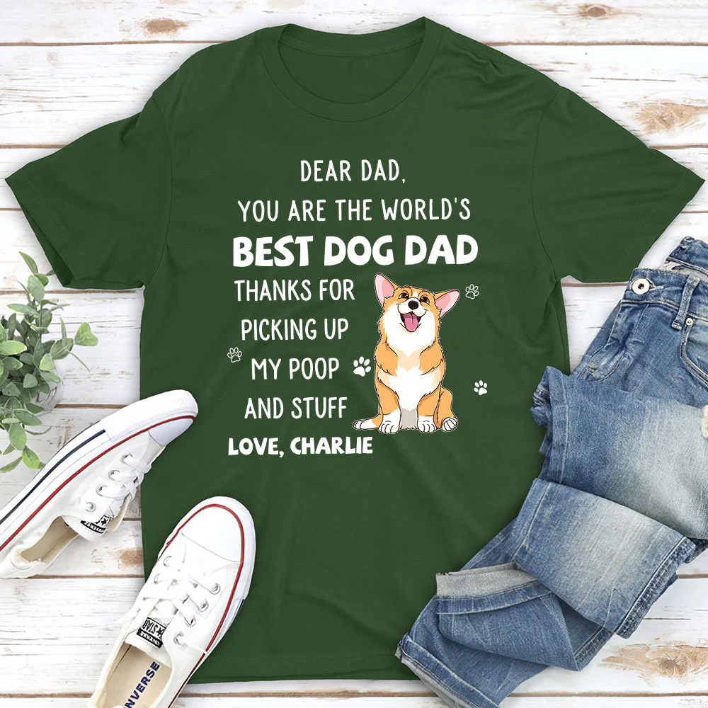 Thank You For Picking Up My Poop - Personalized Custom Unisex T-shirt - Image 2