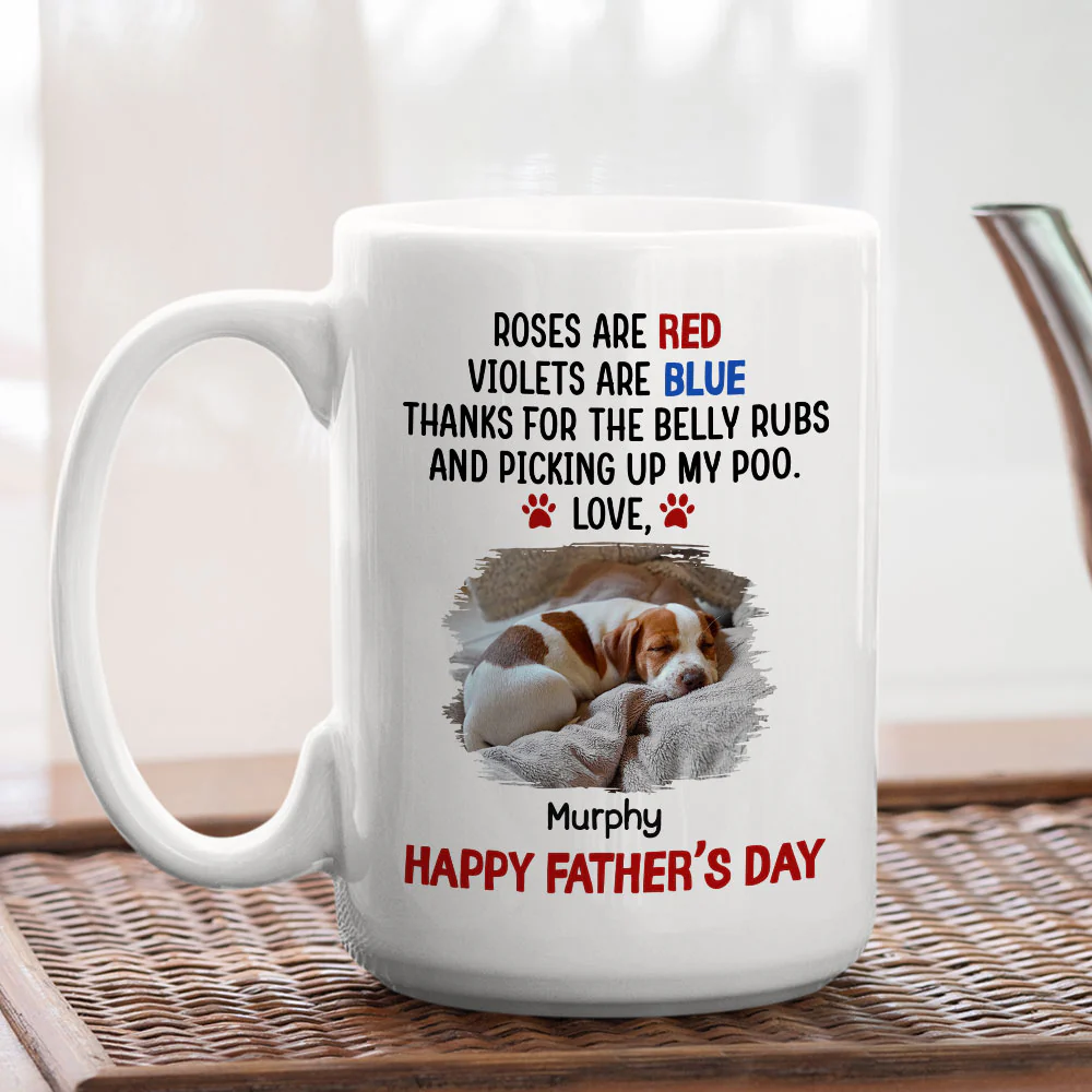 Scooping My Poo Photo - Personalized Custom Coffee Mug - Image 3