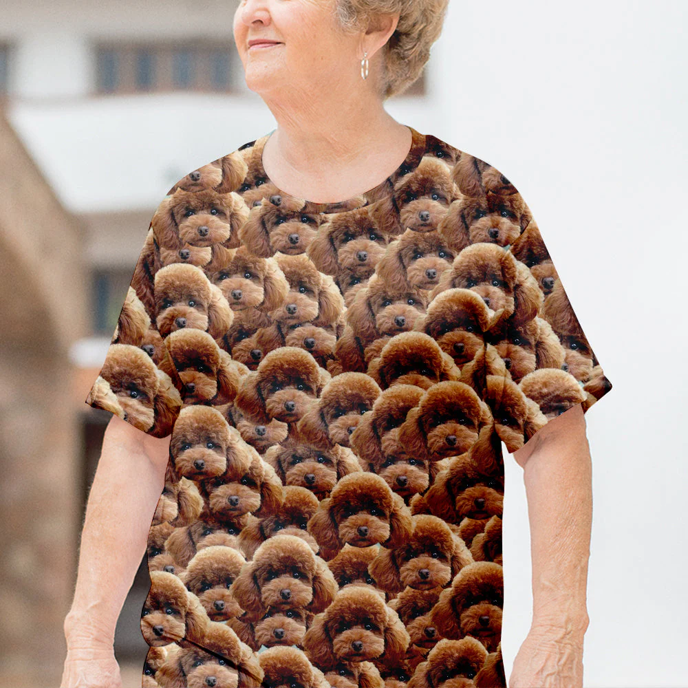 Seamless Face - Personalized Custom Photo All-over-print T-shirt - Image 4