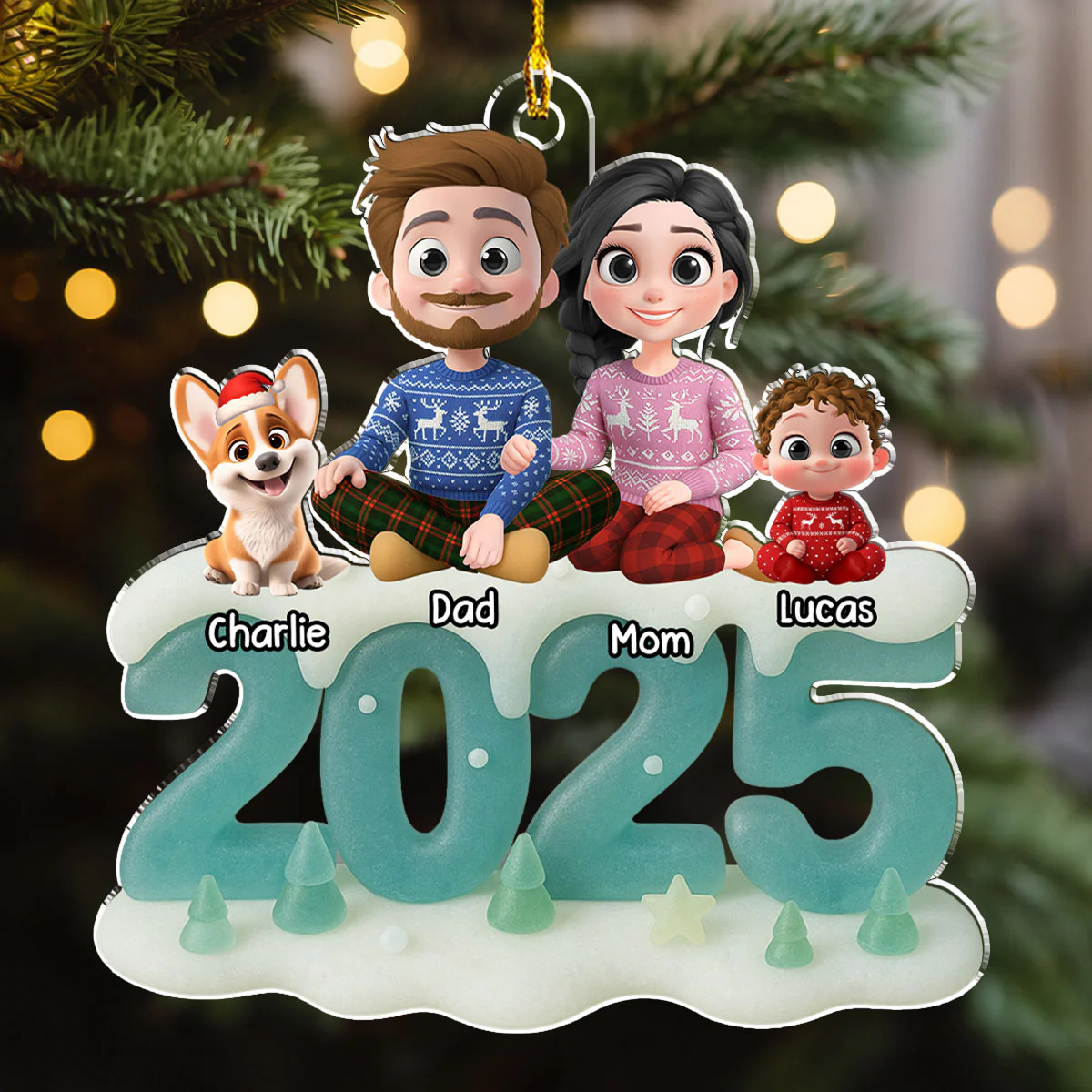 See Through You - Personalized Custom 3D Effect Acrylic Ornament