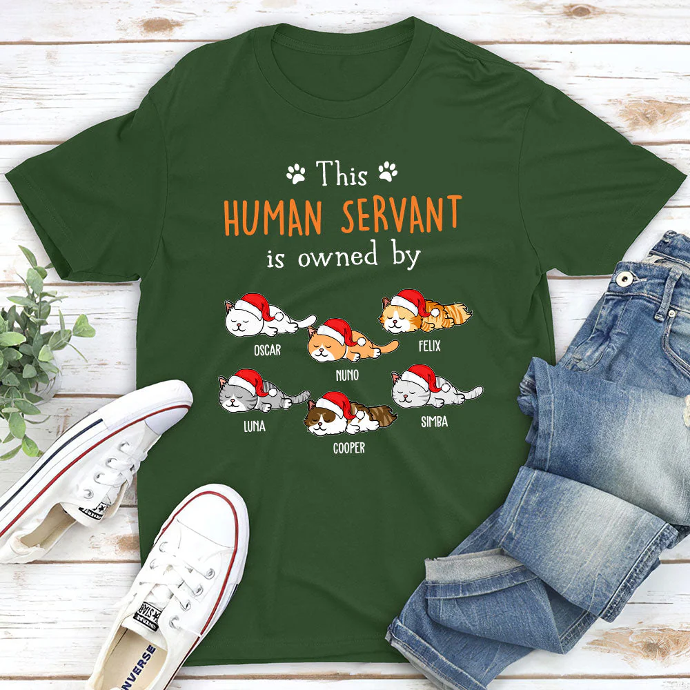Servant Owned By - Personalized Custom Unisex T-shirt - Image 3