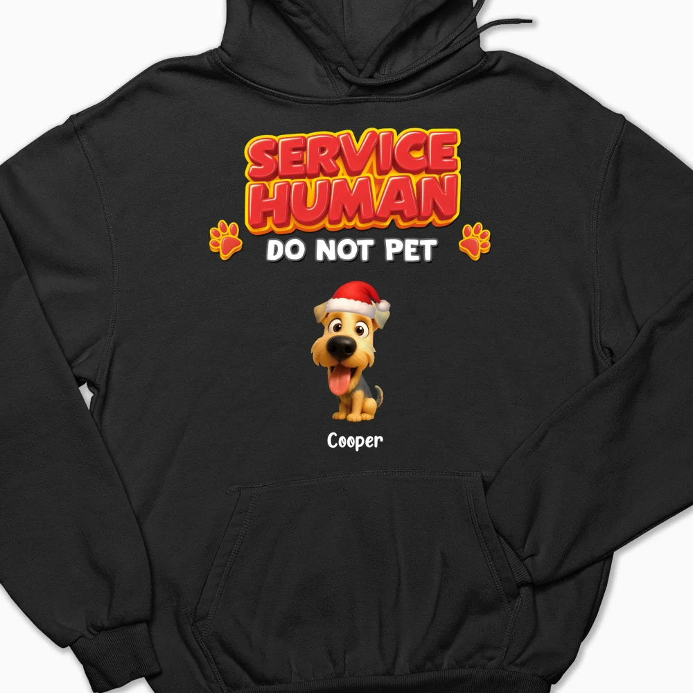 Service Human Christmas - Personalized Custom Hoodie - Image 2