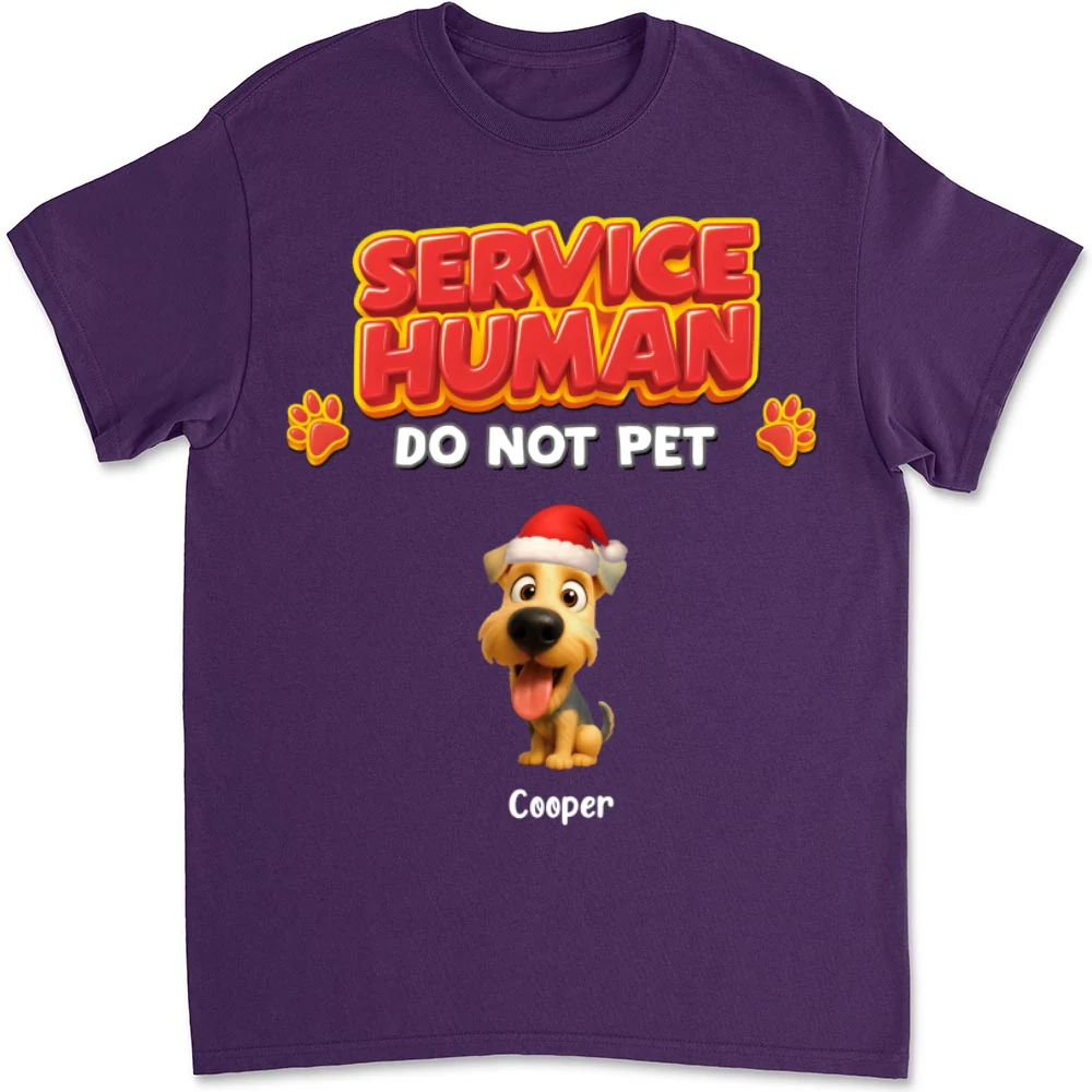 Service Human Christmas - Personalized Custom Unisex T-shirt - Image 10