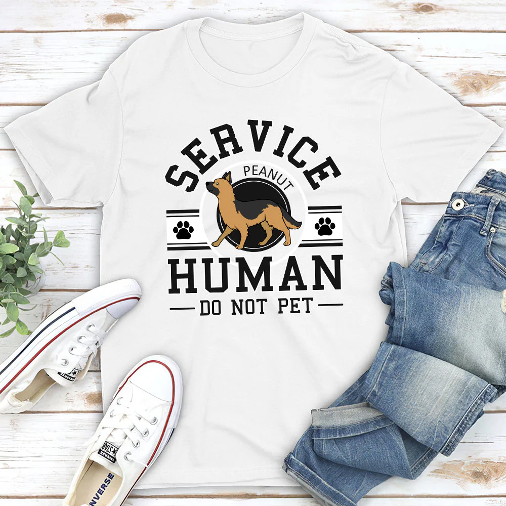 Service Human Logo - Personalized Custom Unisex T-shirt - Image 2