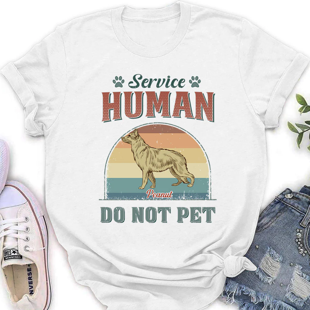 Service Human - Personalized Custom Women's T-shirt - Image 2