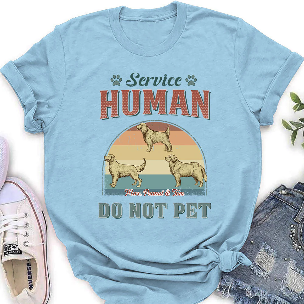 Service Human - Personalized Custom Women's T-shirt - Image 3