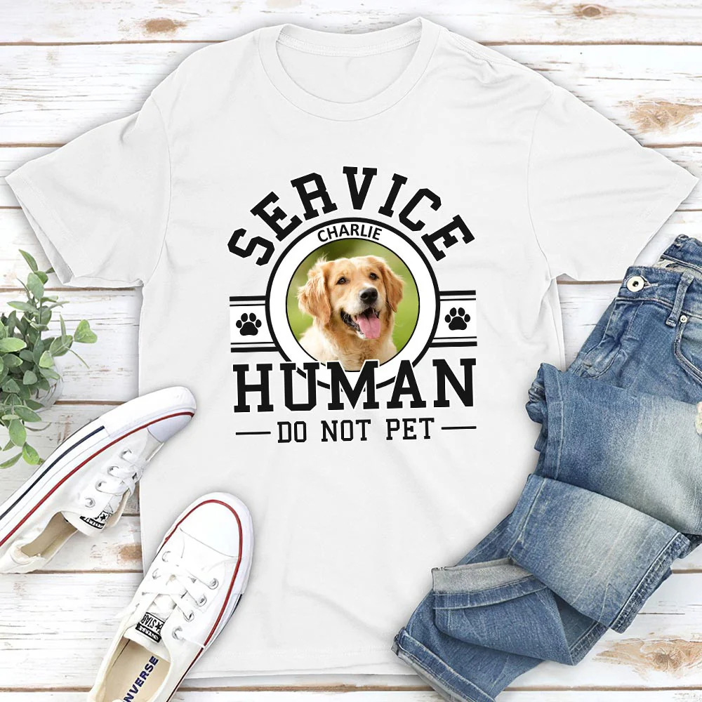 Service Human Photo - Personalized Custom Unisex T-shirt - Image 4