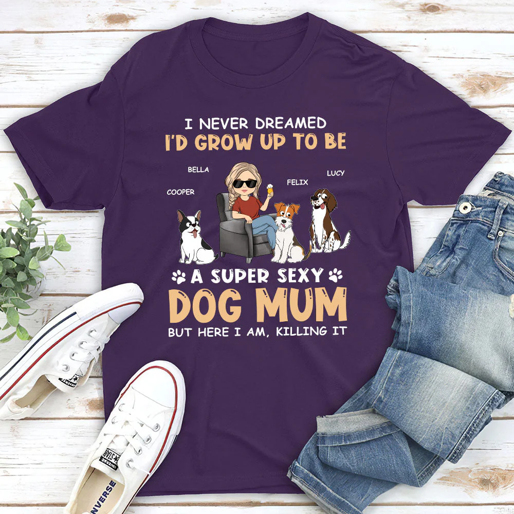 Sexy Dog Parents - Personalized Custom Unisex T-shirt - Image 4