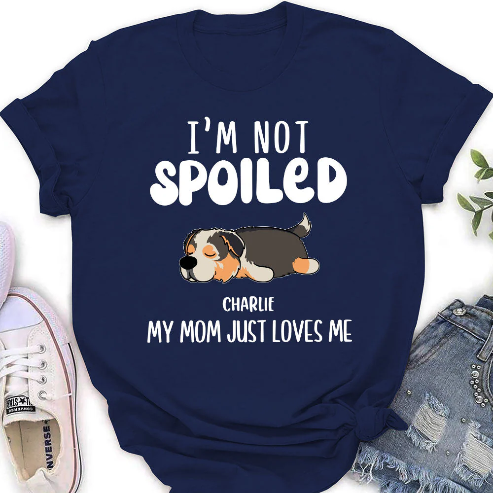 She Just Loves Me - Personalized Custom Women's T-shirt - Image 2