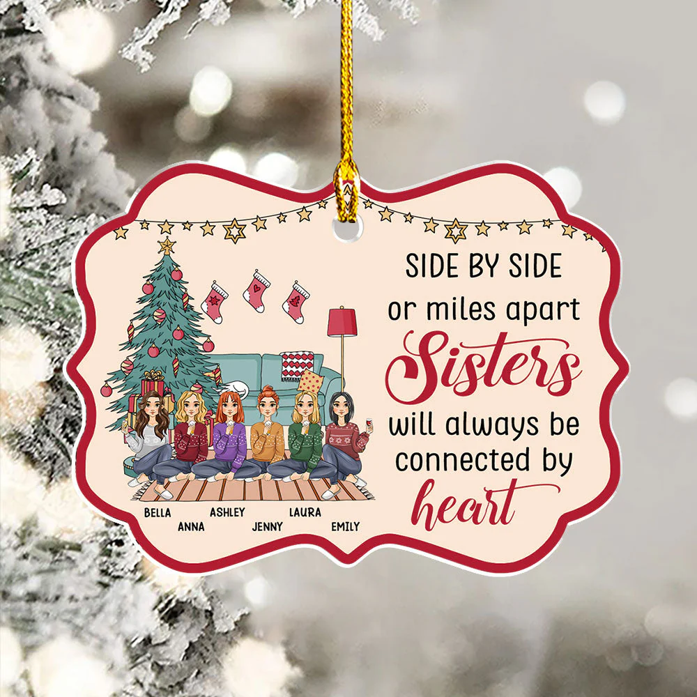 Side By Side - Personalized Custom Acrylic Ornament - Image 5