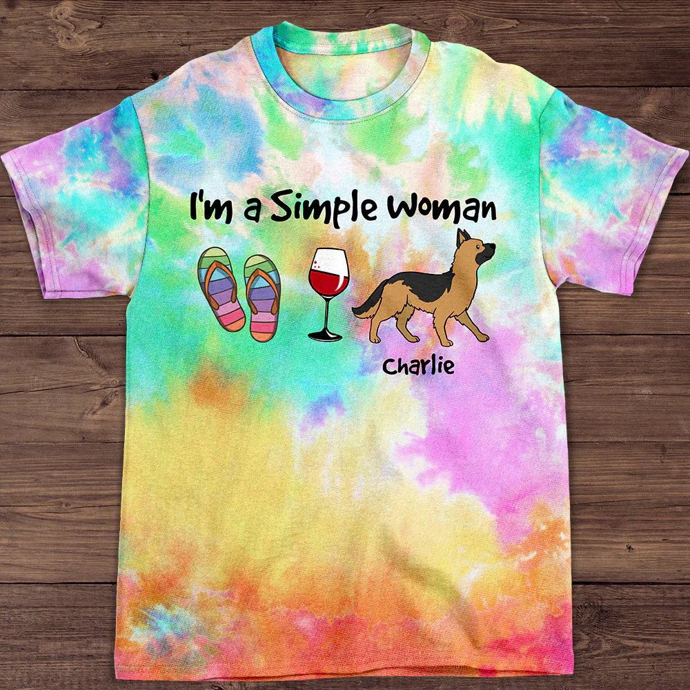 Simple Woman - Personalized Custom All-over-print T-shirt - Image 2