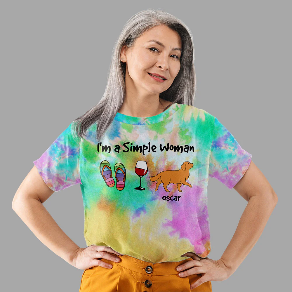Simple Woman - Personalized Custom All-over-print T-shirt - Image 3