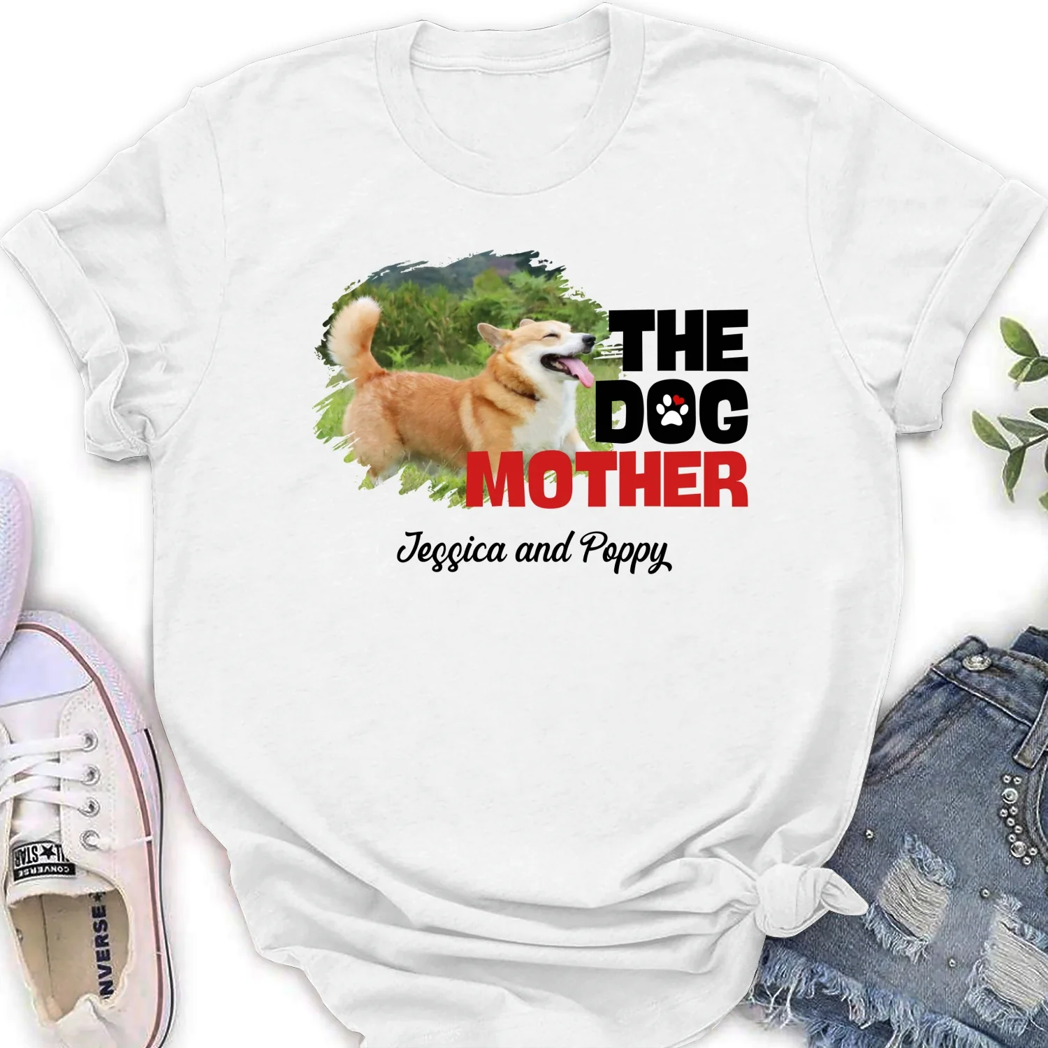 Slay Dog Mother Photo - Personalized Custom Woman T-shirt - Image 5