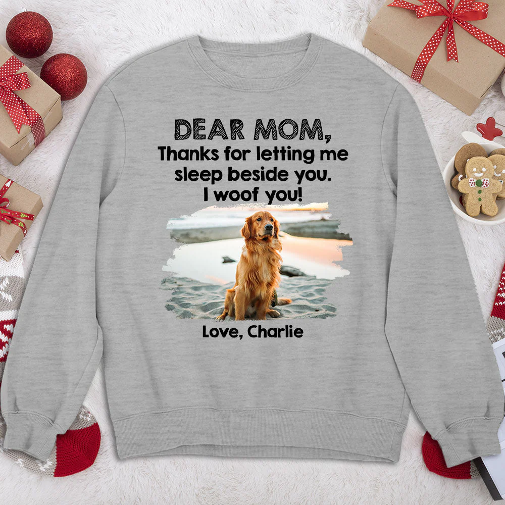 Sleep Beside Dog - Personalized Custom Sweatshirt - Image 4
