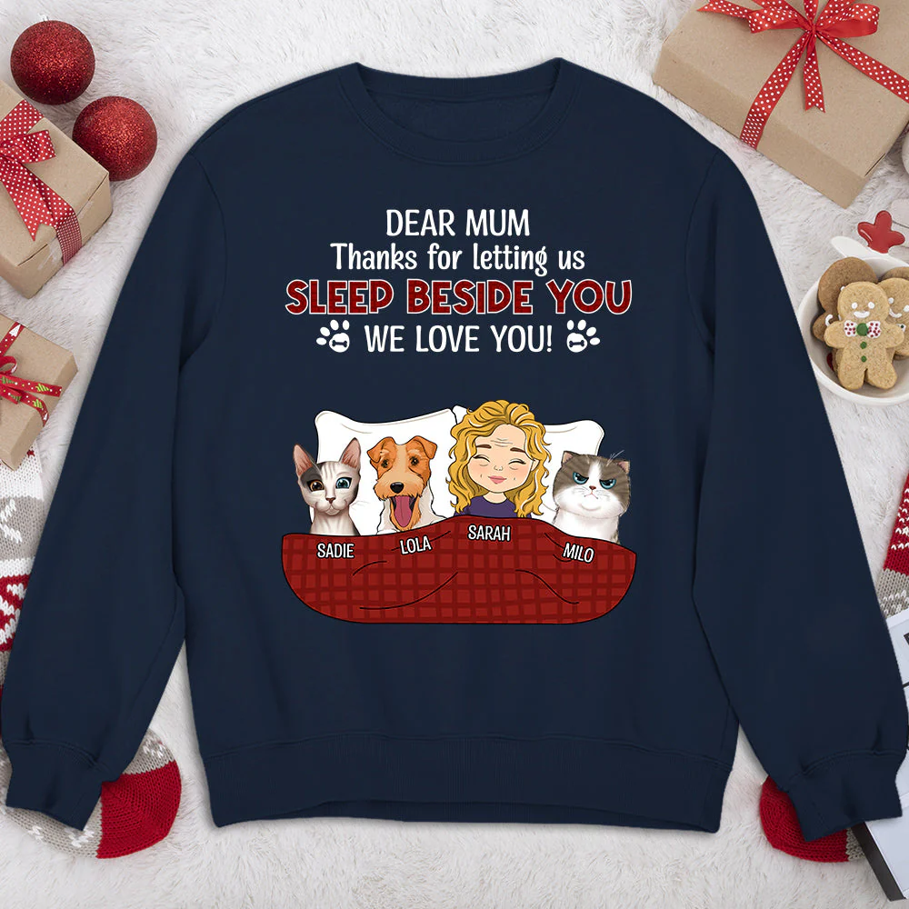 Sleep Beside You - Personalized Custom Sweatshirt - Image 2