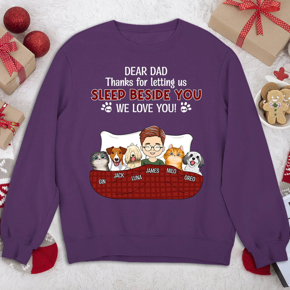Sleep Beside You - Personalized Custom Sweatshirt - Image 4