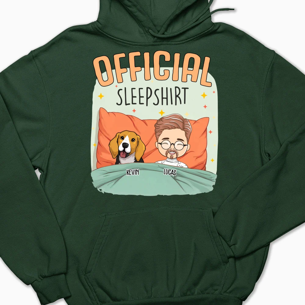 Sleep With My Dog - Personalized Custom Hoodie - Image 9