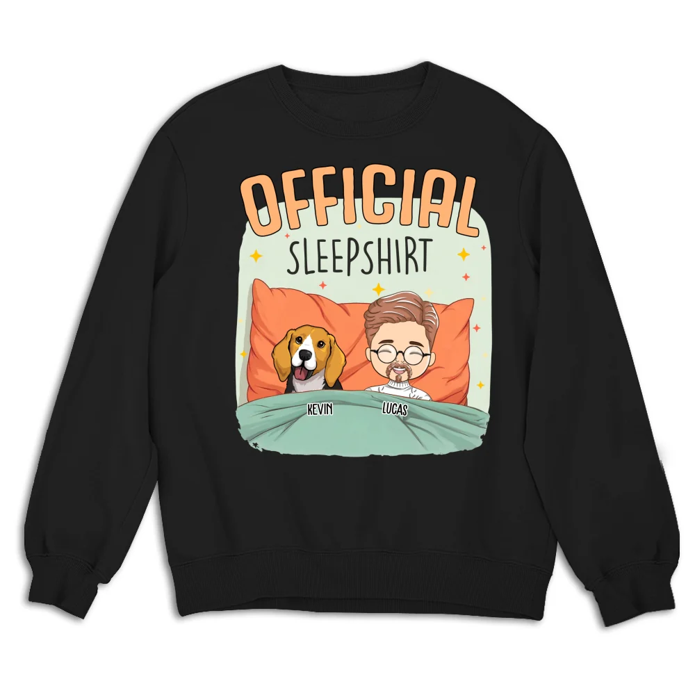 Sleep With My Dog - Personalized Custom Sweatshirt - Image 6