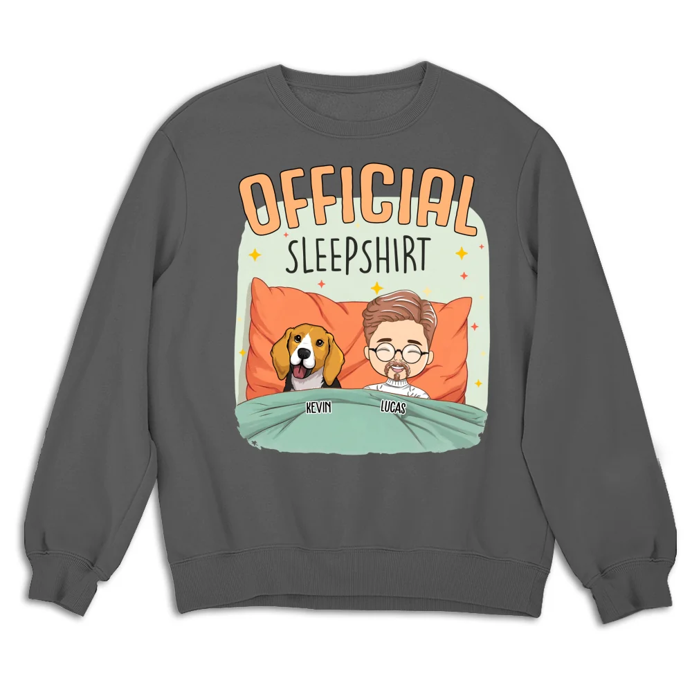 Sleep With My Dog - Personalized Custom Sweatshirt - Image 7