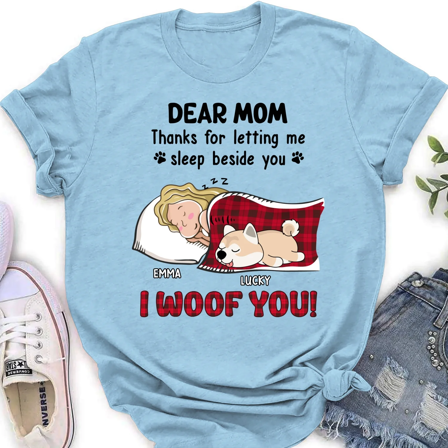 Sleep With You - Personalized Custom Women's T-Shirt - Image 8