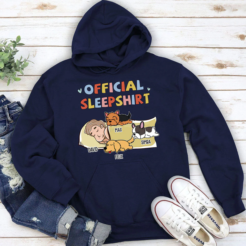 Sleeping Dog Sleepshirt Version 2 - Personalized Custom Hoodie - Image 4