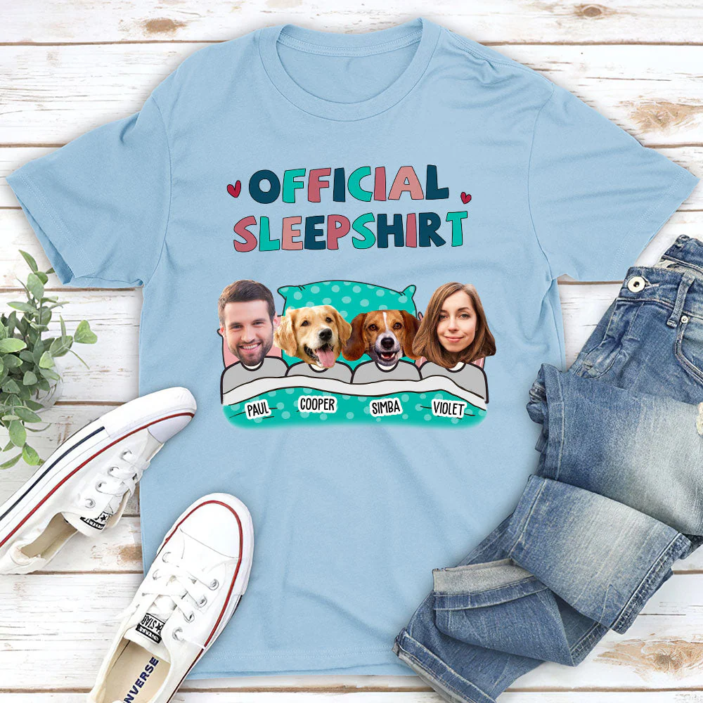 Sleepshirt Photo - Personalized Custom Unisex T-shirt - Image 3