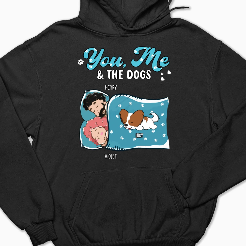 Sleepshirt You And Me And The Dogs - Personalized Custom Hoodie - Image 7