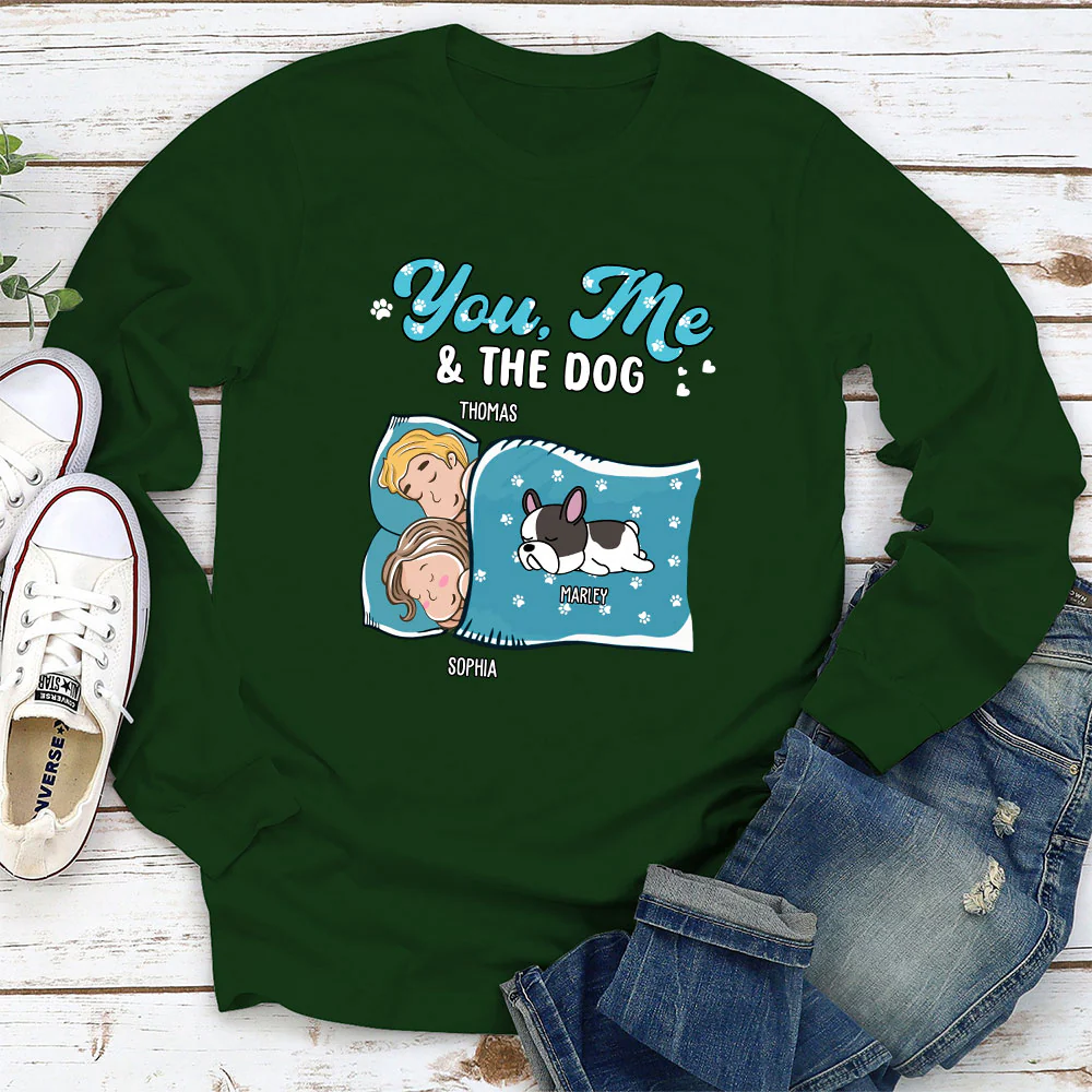 Sleepshirt You And Me And The Dogs - Personalized Custom Long Sleeve - Image 3