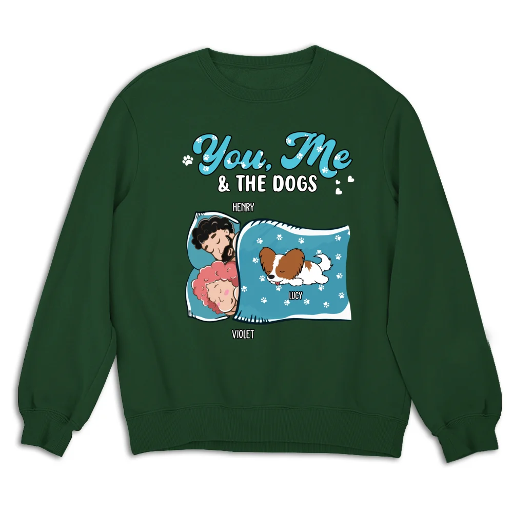 Sleepshirt You And Me And The Dogs - Personalized Custom Sweatshirt - Image 6