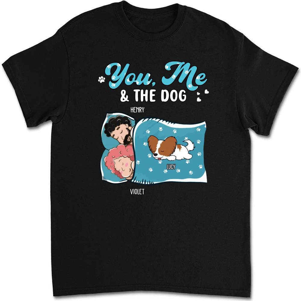 Sleepshirt You And Me And The Dogs - Personalized Custom Unisex T-shirt - Image 6