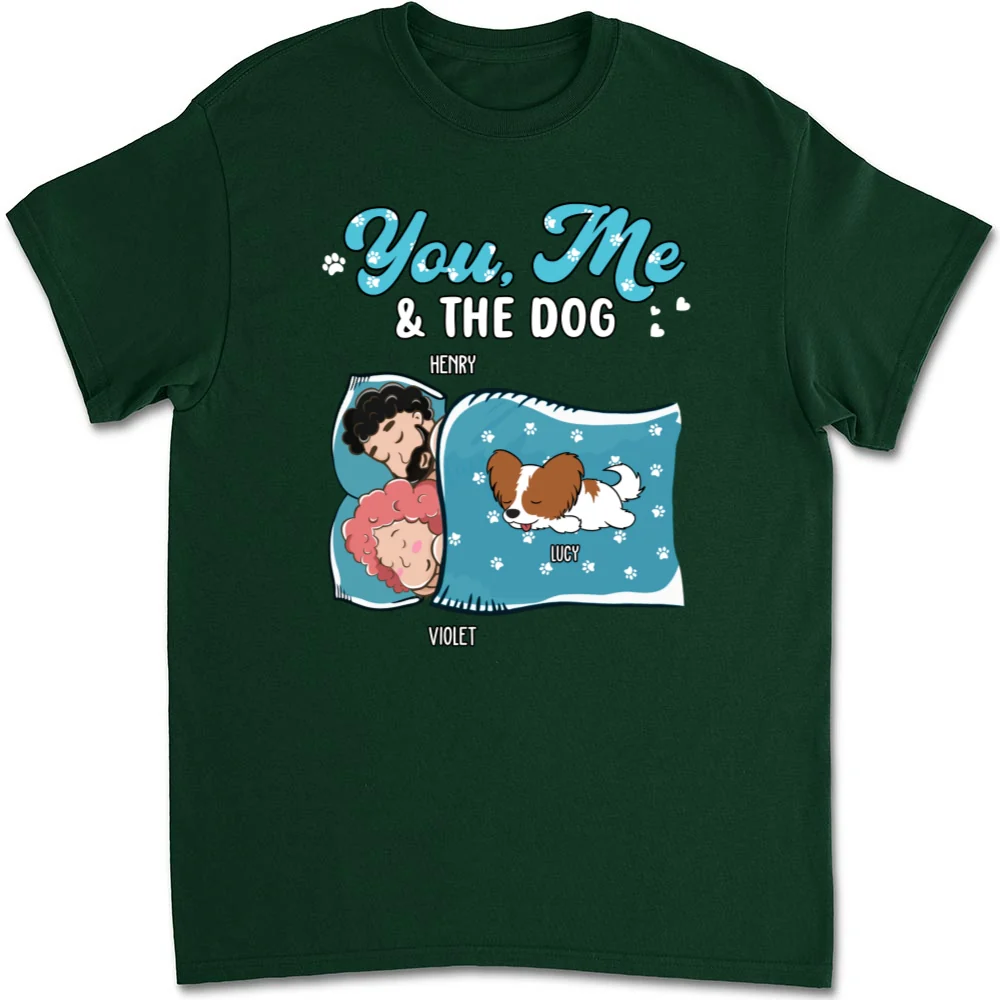 Sleepshirt You And Me And The Dogs - Personalized Custom Unisex T-shirt - Image 8