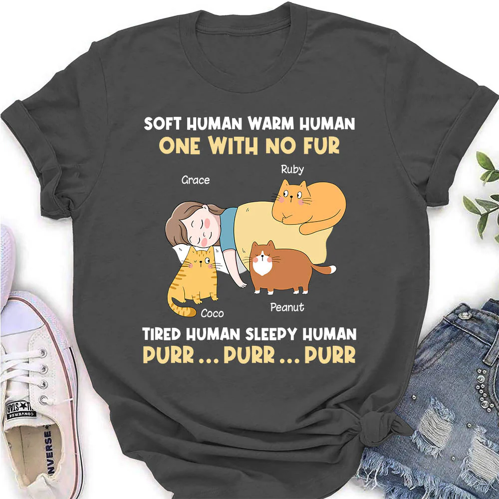 Sleepy Human - Personalized Custom Women's T-shirt - Image 2