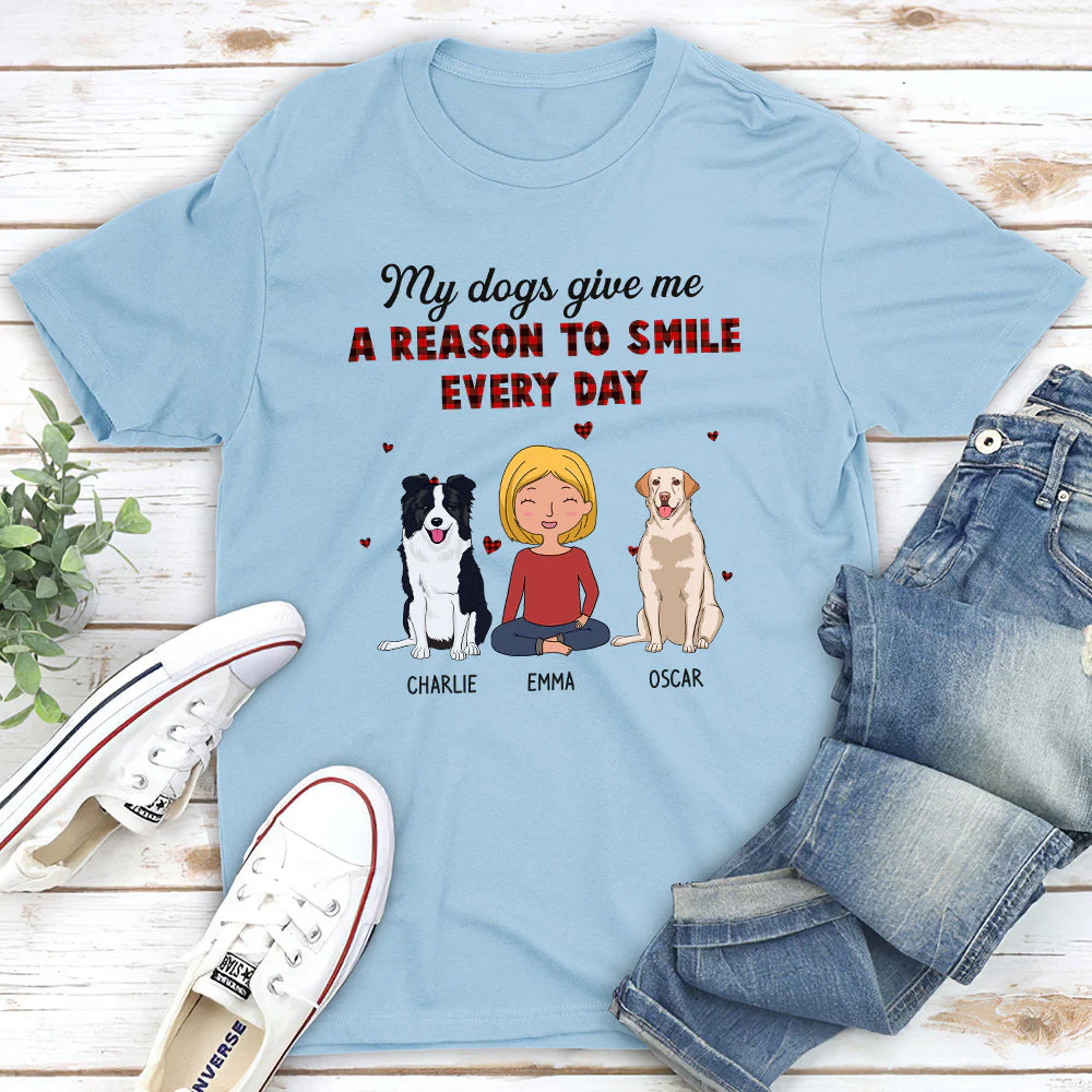 Smile Every Day - Personalized Custom Unisex T-shirt - Image 2