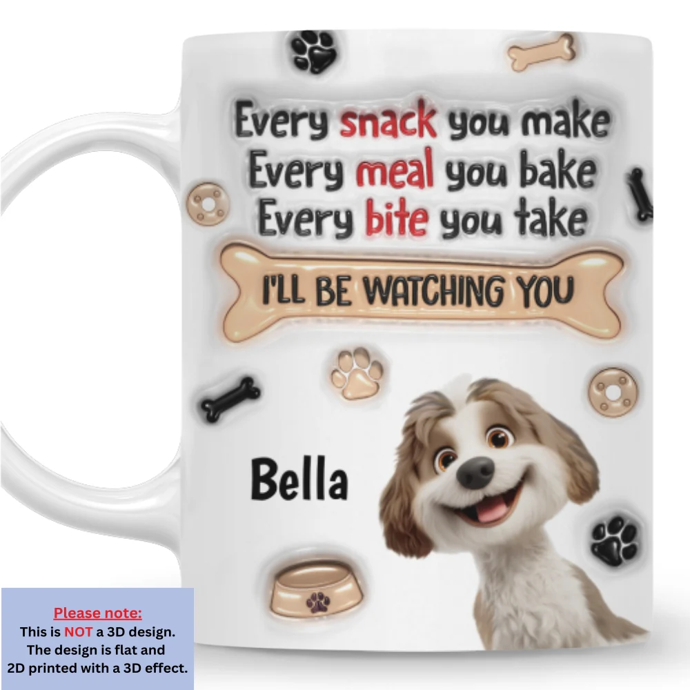 Snack Bribes - Personalized Custom 3D Inflated Effect Mug - Image 7