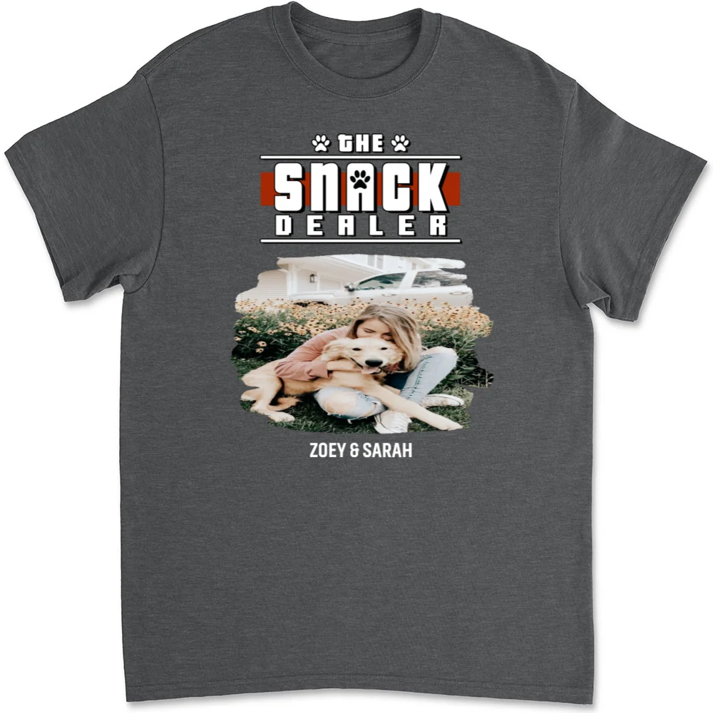 Snack Dealer Cartoon Photo - Personalized Custom Unisex T-Shirt - Image 11