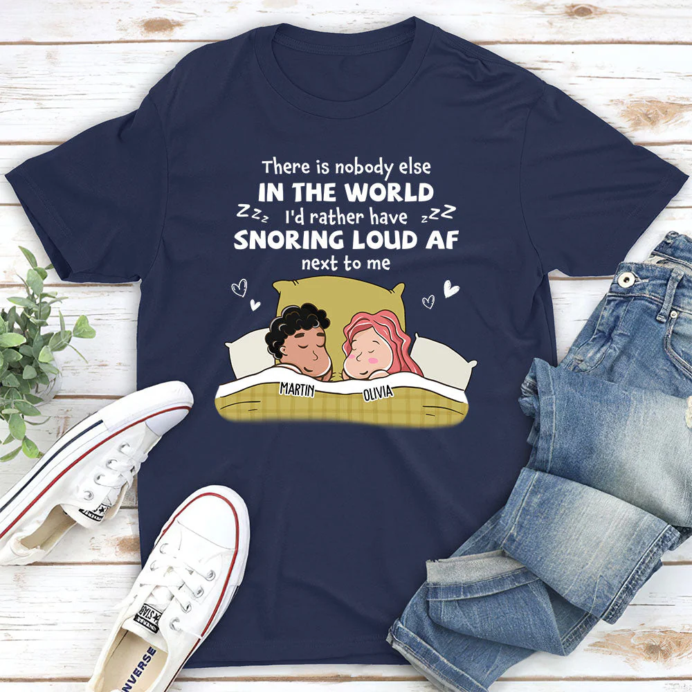 Snoring Af - Personalized Custom Unisex T-shirt - Image 2