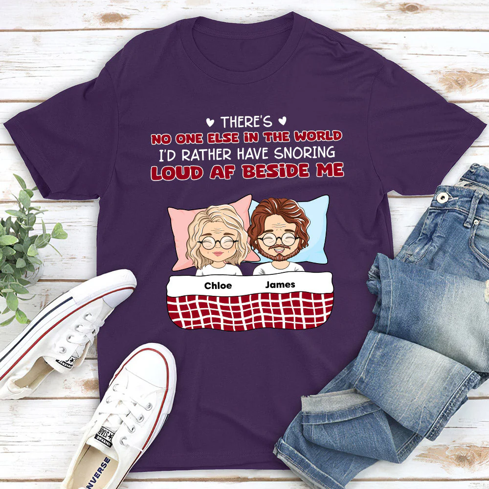 Snoring Loud - Personalized Custom Unisex T-shirt - Image 4