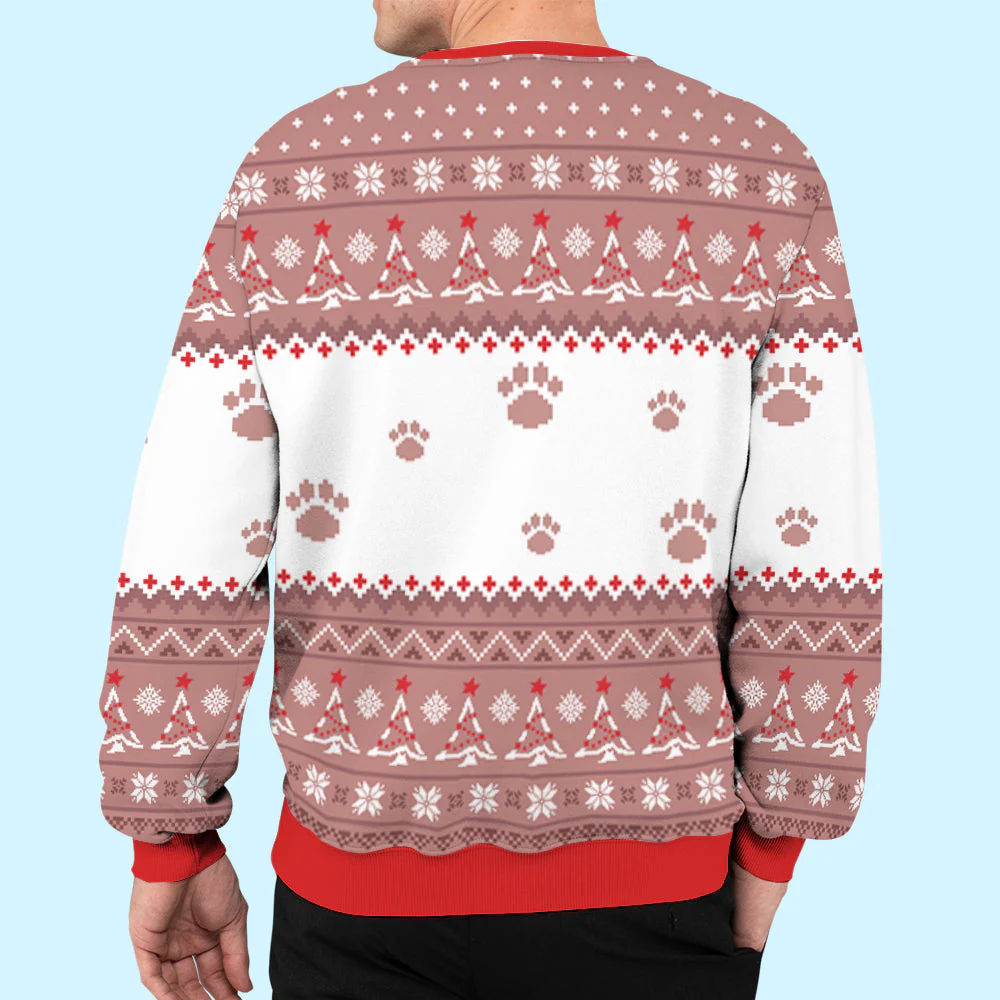 Snow Dog Photo - Personalized Custom All-Over-Print Sweatshirt - Image 6